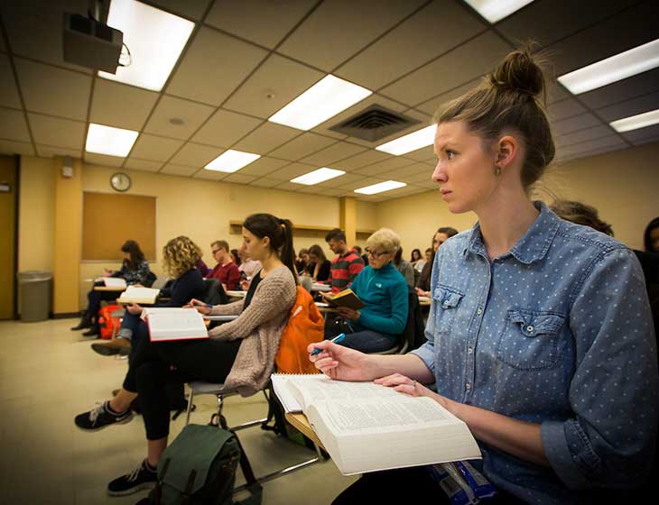 students in a classroom