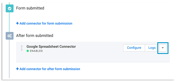 delete existing connector