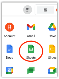 google apps - sheets