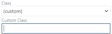 Custom class text field