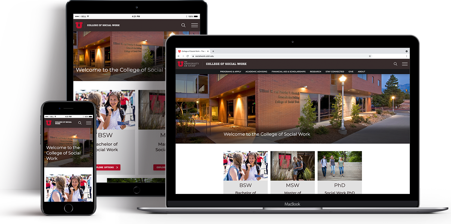 Responsive template examples